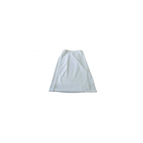 Bata strapless de felpa blanca