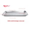 inox. Charola Rectangular Plana Chica con Bordes Laterales